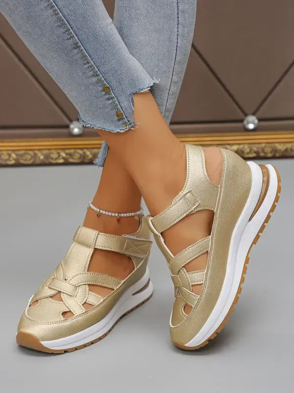 Oliwia | damskie sandały na koturnie