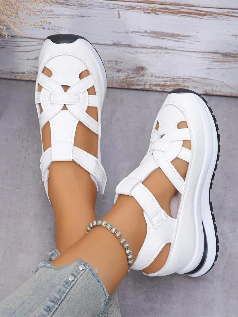 Oliwia | damskie sandały na koturnie