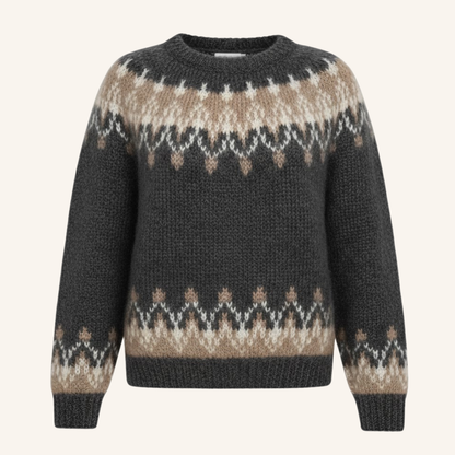 Katarzyna | wełniany sweter z dzianiny