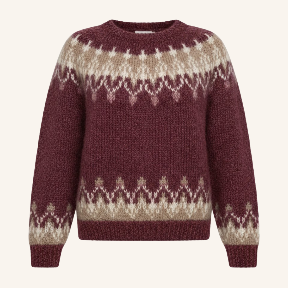 Katarzyna | wełniany sweter z dzianiny