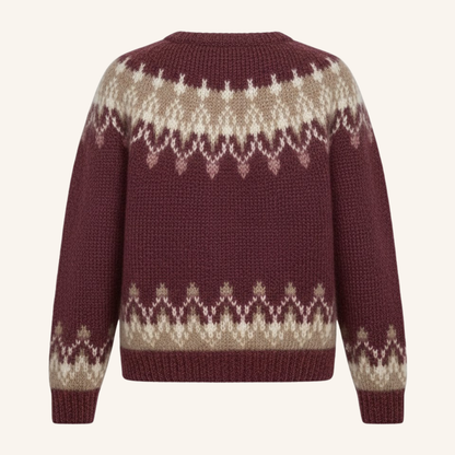 Katarzyna | wełniany sweter z dzianiny